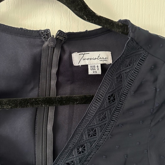 TwoSisters Arella Dress - Navy Blue Size XS - Picture 6 of 13